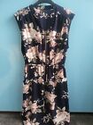 Woman Mid Length Dress With Pockets Summer  Size 12 Izabel London
