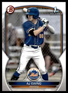 2023 Bowman Draft #BD-152 AJ Ewing Rookie New York Mets - Picture 1 of 2