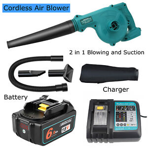 Air Blower Suction Leaf Snow Dust Vacuum Cleaner for Makita 18V Battery /Charger