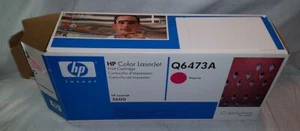 Genuine OEM HP Color LaserJet Print Cartridge Magenta Q6473A  NEW OPEN BOX - Picture 1 of 6