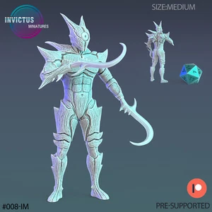 Eye Alien Infantry D | Invictus Miniatures | RPG Wargaming 3D Printed Miniature - Picture 1 of 1