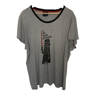 Peter Alexander tshirt mens XXL grey Star Wars Darth Vader sleep top tee - Picture 1 of 5