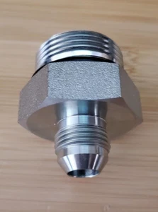 6400-08-16 ORB 1" to JIC 1/2" Hydraulic Straight Connector Fitting - Picture 1 of 5