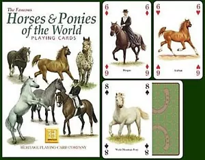Horses & Ponies of The World set of 52 playing cards + jokers - Bild 1 von 1
