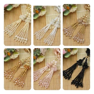 1 Pair Indian Tassel ,Curtain Edge,Blouse,Lehenga,Wedding Dress Metallic Colour - Picture 1 of 25