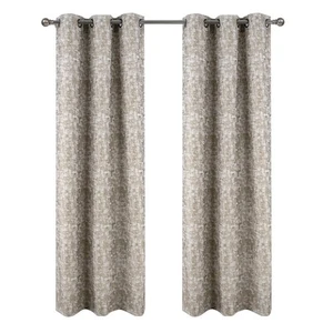 RT Designer Collection Cambridge Jacquard 2 Pack Panel 36" x 84" Taupe - Picture 1 of 6