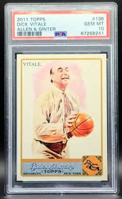DICK VITALE 2011 Topps Allen & Ginter 136 PSA 10 Gem Mint  - Image 1 of 2
