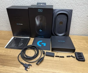 NO MOUSE Logitech G Pro Wireless Gaming Accessories With Box Cable Buttons READ! - Afbeelding 1 van 11