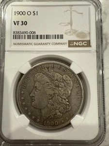 Dólar de plata Morgan 1900-O NGC VF30 dólar de plata Morgan $1 - Imagen 1 de 2