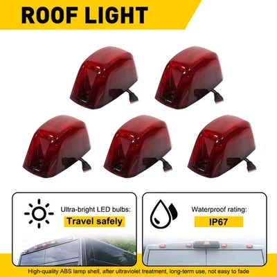 Para Dodge RAM Promaster 1500 2500 3500 2014-23 5X LED rojo techo marcador luz cabina Foto 1 de 4