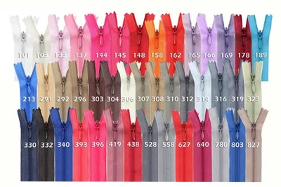 1 Reißverschluss spiral verdeckt, 30cm, unteilbar, unsichtbar - Bild 1 von 2