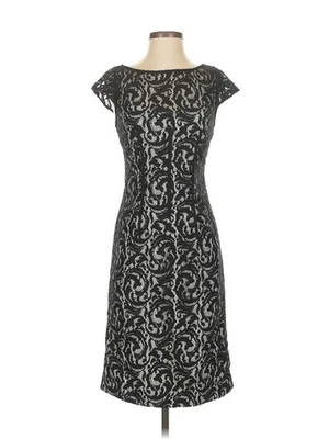 ML Monique Lhuillier женщин черный коктейльное платье 2 - Изображение 1 из 4