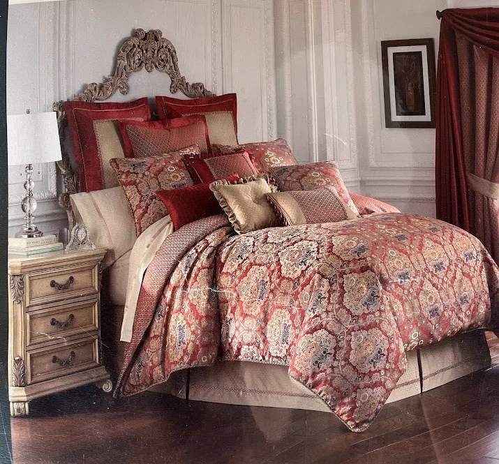 Waterford Olympia Queen Comforter Set 4 Piece Set NEW NWT - Image 1 of 4