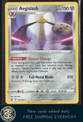 Aegislash (107) SWSH05: Battle Styles #107/163 Holo Rare - Image 1 of 2