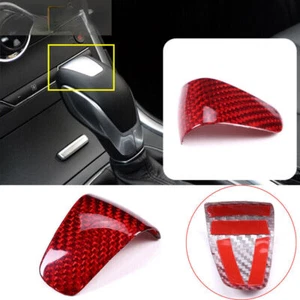 Real Red Carbon Fiber Gear Shift Knob Fit for Ford Edge / Fusion Mondeo 2015-18 - Picture 1 of 8