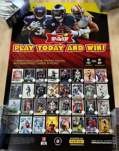 2023 Panini Player Of The Day NFL Football Player Poster Play Today & Win - Picture 1 of 1
