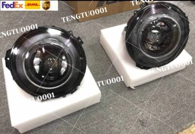 Par de faróis W463 upgrade para Mercedes Benz classe G G500 G63 aparência W464 cromado - Imagem 1 de 4