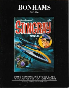 Catálogo de subastas Bonhams Chelsea de obras de arte y guiones gráficos de cómic/1996 - Imagen 1 de 2