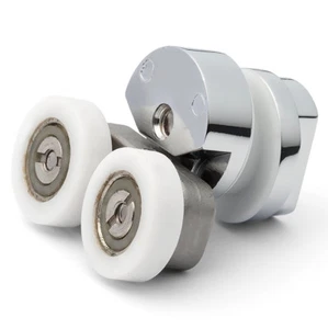 1 x Rodillos/corredores de puerta de ducha de aleación de zinc doble techo ruedas 21 mm Merlyn E4 - Imagen 1 de 5