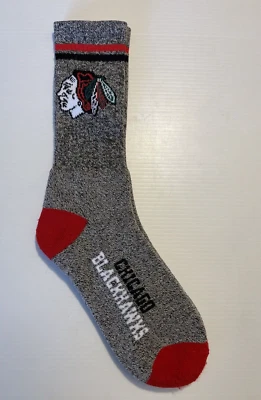 CHICAGO BLACKHAWKS GRIS GOT MÁRMOL CREW CALCETINES MD NUEVOS PARA PIES DESCALZOS Foto 1 de 4