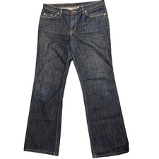 David Kahn Jeans Dark Wash Blue Denim Straight Leg Men's Sz 34x30