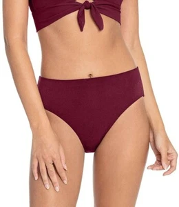 Robin Piccone 258172 Women's Ava High Rise Bikini Bottom Swimwear Size Medium - Picture 1 of 2