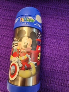 Mickey Mouse 12 Oz   Fun Trainer Thermos Brand Thermos With Straw - Picture 1 of 7