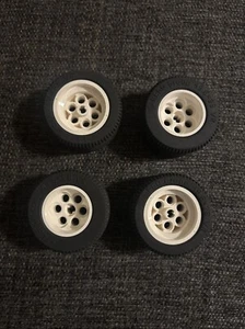 4 Lego Technic Mindstorms Wheel 49.6×28 vr tire Wheel White - Picture 1 of 12
