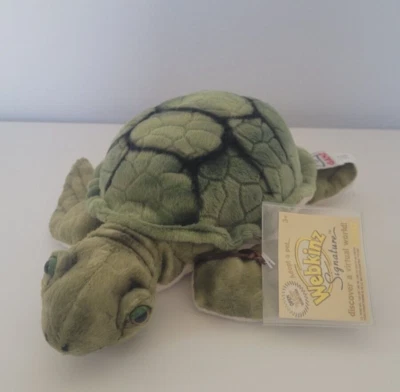 Webkinz Signature SEA TURTLE  WKSS2008 GANZ  PLUSH STUFFED TOY GREEN NEW W/ CODE - Image 1 of 4