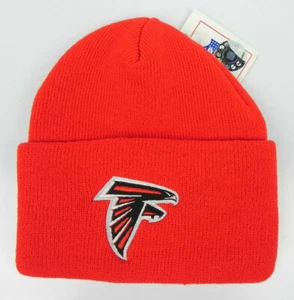 GORRO GORRA DE INVIERNO GORRA DE INVIERNO ATLANTA FALCONS NFL FÚTBOL DE COLECCIÓN DE PUNTO ROJO ¡NUEVO! - Imagen 1 de 2
