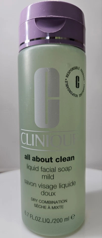 Clinique All About Clean Liquid Facial Soap Mild 6.7oz / 200ml Dry Combo Skin  - Image 1 of 1
