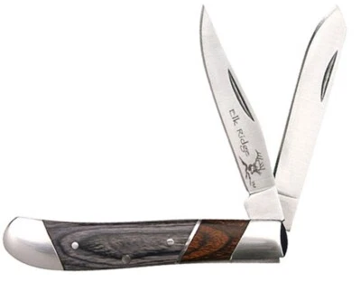 Navaja de bolsillo de caballero Trapper mango de madera Elk Ridge Foto 1 de 3