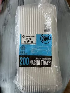 Member's Mark Clear 2-Compartment Nacho Trays (6.5" x 5", 200 ct.) - Picture 1 of 2