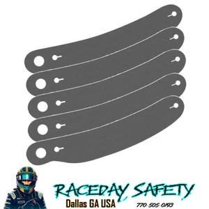 Ultra Shield Pack of 5 Smoke Tinted Tear Offs S02 for Pyrotect Helmets - Picture 1 of 3