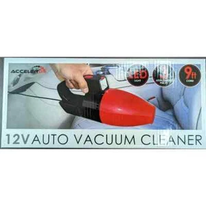 Acceler8 E-316 12V Auto Vacuum Cleaner LED Light 3 Attachment Pieces 9ft Cord - Picture 1 of 2