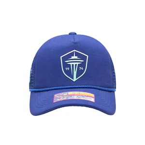 Seattle Sounders FC 'Atmosphere Trucker' Snapback Hat by Fan Ink -Blue- MLS - Picture 1 of 5