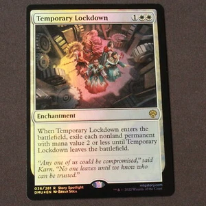 Lámina de bloqueo temporal 36 MTG Dominaria United rara casi nueva - Imagen 1 de 6