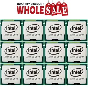 12x Intel Xeon E5-2640 6-Core 2.50GHz 7.2GT/s FCLGA2011 CPU Processor JOBLOT - Picture 1 of 2