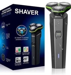 Máquina De Afeitar Para Hombre De Batería Recargable Portátil 3 Cabezas Calidad - Picture 1 of 12