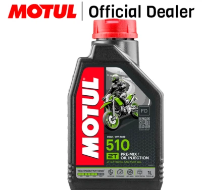 Motul 510 1 lt Olio Miscela moto 2T Scooter 100% Synt Technosynthese anti-fumo\
