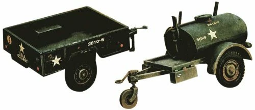 250 Gal Tank Trailer & M101 Cargo Trailer Plastic Kit 1:35 Model ITALERI - Immagine 1 di 1
