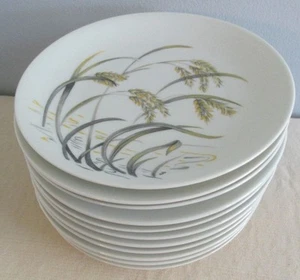 Chas Field Haviland Limoges Lyon Yellow & Gray Wheat 11 LOT Bread & Butter Plate - Picture 1 of 1