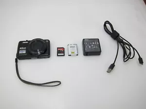 Nikon COOLPIX S7000 Compact Digital Camera Black w/ 16 GB, Battery & Charger - Picture 1 of 8
