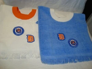 Detroit Tigers MLB Baseball Handmade/Tea Towel Children's/Baby Bib NEW - Picture 1 of 3