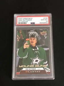 PSA 10, 2020-21 UD Jake Oettinger Young Guns Canvas **Gem Mint** - Picture 1 of 2