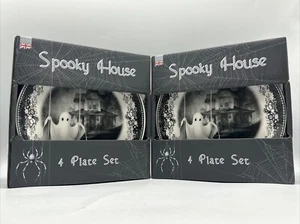 Eaton SPOOKY HOUSE Halloween Teller • 4er Set Spinnen Skelett Geist • 2 Stück - Bild 1 von 7