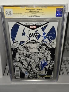 Vengadores vs. X-Men #1 3x CGC Firma SS Autógrafo Stan Lee Romita Boceto Cubierta - Imagen 1 de 9