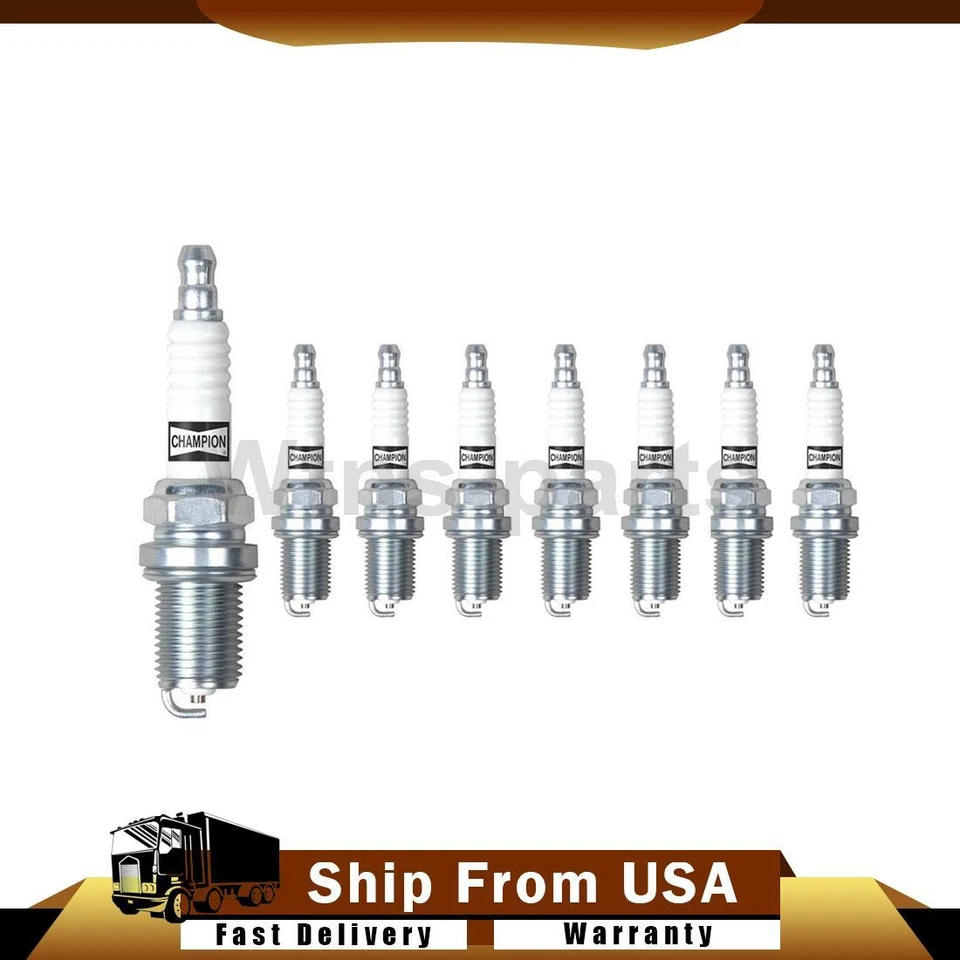 8PSC Fits 1973 1974 1975 1976 1977 Ford F-350 Champion Spark Plugs Spark Plugs - Image 1 of 4