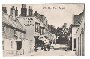 Pegwell, Ramsgate - looking up the main street - old Kent postcard - Foto 1 di 2