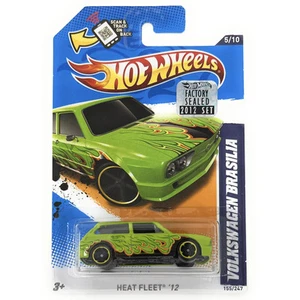 Hot Wheels 2012 Heat Fleet - Volkswagen Brasilia (Lime Green) #155 - Picture 1 of 3